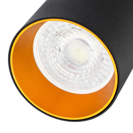 Lampa sufitowa ERIS SPOT Reflektor Oprawa Halogenowa 6xGU10 Czarno-Złota