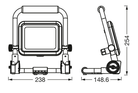 Reflektor LED Naświetlacz Lampa Robocza 20W 2000lm 6500K Przenośna Halogen Worklight LEDVANCE