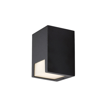 Lampa Ogrodowa Zewnętrzna Kinkiet Elewacyjny LED GU10 IP44 Czarny Nowoczesny Cernon Rabalux