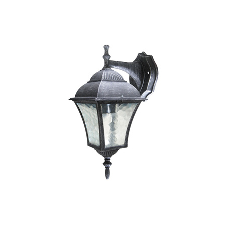 Lampa Ogrodowa Zewnętrzna Kinkiet Elewacyjny LED E27 IP43 Srebrny Klasyczny Toscana Rabalux