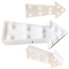 Lampka nocna na baterie Strzałka dekoracyjna Biała 2x AA 1,5V 9x LED MILAGRO EKD3690
