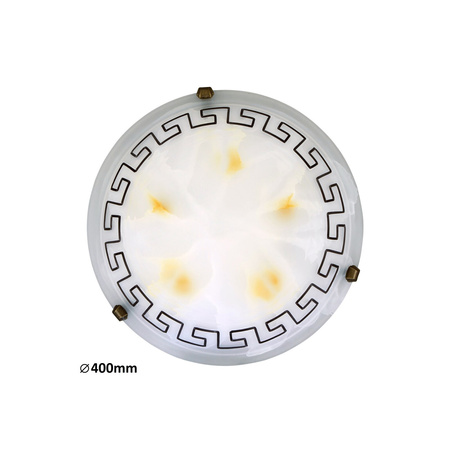 Plafon LED Lampa Sufitowa Oprawa Ścienna Natynkowa 2x E27 Biały Klasyczny Etrusco Rabalux