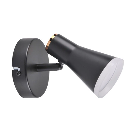 Kinkiet ruchomy lampa ścienna regulowana 4,2W LED BERG 1 czarny 3000K GOLDLUX (Polux)