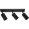 Kinkiet sufitowy 3x GU10 SPOT Lampa LED QUALIS III Czarny