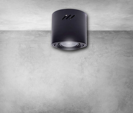 Lampa Oprawa Sufitowa TUBO Czarna 1xAR111 Milagro