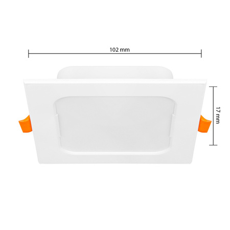 Panel LED Oprawa Sufitowa 6W 480lm 4000K Neutralny Wpuszczany Kwadratowy Biały Proma Masterled