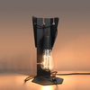 Lampa Biurkowa Stojąca Stołowa Nocna E27 Nieregularna Czarna Industrialna Arby Sollux