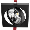 Oprawa Podtynkowa Ruchoma GU10 AR111 14,5cm Kwadrat Czarna CARPI LUMILED
