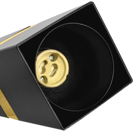 Lampa sufitowa 3x GU10 Spot Czarny + Złoty VIDAR Milagro Styl nowoczesny