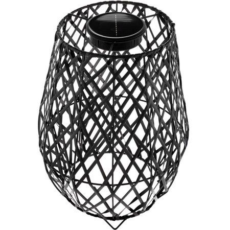 Lampa Solarna LED Zewnętrzna Ogrodowa Stojąca Latarenka 3000K IP44 38cm Czujnik Zmierzchu