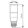 Żarówka LED STICK E27 T38 9,5W = 68W 950lm 3000K Ciepła PHILIPS CorePro
