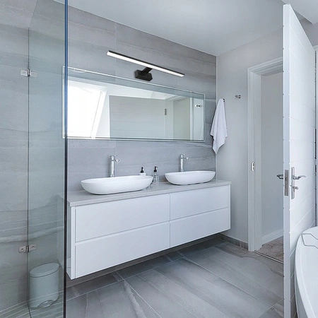 KINKIET ŁAZIENKOWY BESTA LED 8W 4000K 40CM IP44 CZARNY