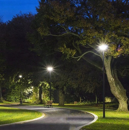 Naświetlacz Solarny Lampa 50x LED 100W 2500lm 5000K IP65 VIDEX Czujnik Zmierzchu z Pilotem