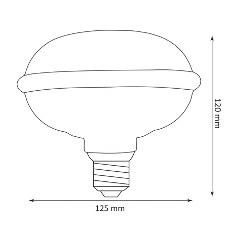 Żarówka LED E27 UFO130 4W 170lm 1800K Ciepła 320° Dekoracyjna DECOVINTAGE Sanico Goldlux
