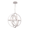 Lampa wisząca COPERNICUS 180W LED Trójwymiarowa Kula Biała ML6154 Milagro Aluminium + Akryl