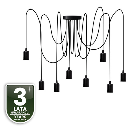Lampa wisząca sufitowa ARANE PAJĄK 8 ramion do LED 8x E27 LUMILED