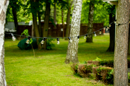 Girlanda Ogrodowa Zewnętrzna Łańcuch Świetlny 20m 20xE27 LED 1,3W