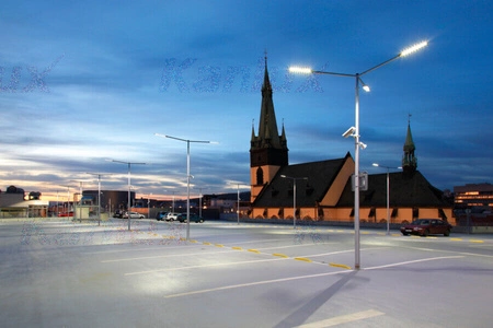 Lampa Uliczna Parkingowa Oprawa STRETON LED 200W 4000K IP65 Szara Kanlux