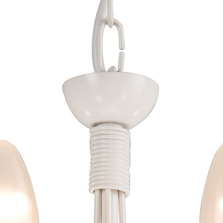 Lampa Wisząca Sufitowa DONATO 10xE14 Żyrandol Biała Klasyczna LM-10.29 Lamkur