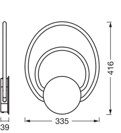 Lampa LED Ścienna Sufitowa Kinkiet Oprawa Natynkowa 12W 960lm CCT Dekoracyjna Szary Helios Wall Ledvance