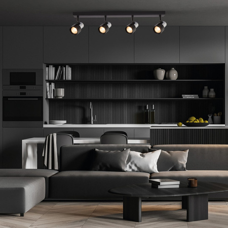 Lampa Sufitowa CINO 4xGU10 Czarny Chrom Milagro