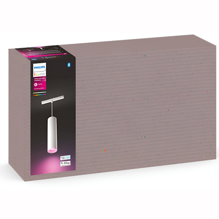 Lampa Sufitowa Oprawa Wisząca LED Perifo Biała 5,2W CCT RGB Philips HUE Bluetooth