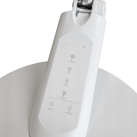 Lampka Biurkowa LED Stołowa 7W 400lm CCT 120° Biała Ściemnialna Optimum Sanico Goldlux