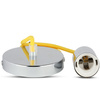 Lampa Wisząca Oprawa E27 Chromowy klosz z żółtym kablem VT-7338 V-TAC