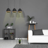 Lampa wisząca czarna MiLAGRO STUDIO BLACK 3xE27