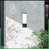 Lampa Elewacyjna LED Zewnętrzna Ścienna Czarna Kinkiet Ogrodowy 10W 4000K IP54 LOGIA LUMILED