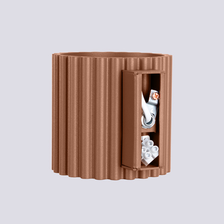 Lampa Ścienna Kinkiet G9 Aluminiowa Mokka Aura Deep Space SL.1806 Sollux