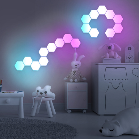 Lampa Dekoracyjna LED MAYA RGBW 9 Sześcianów Pilot RF Sanico Goldlux