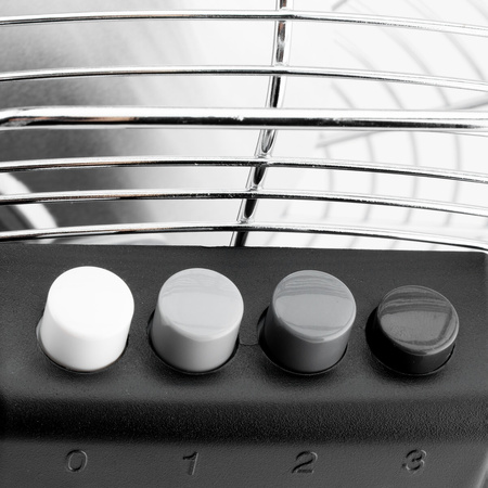 Cyrkulator powietrza podłogowy WENTYLATOR WIATRAK 40cm 80W chrom