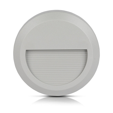 Oprawa Schodowa LED 2W 4000K Okrągła Szara Steplight VT-1142 V-TAC