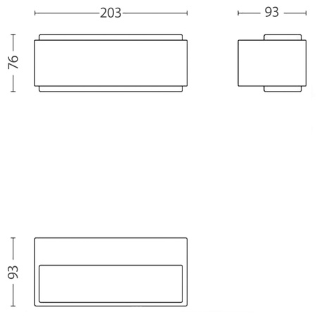 Kinkiet Ogrodowy Lampa Elewacyjna Zewnętrzna LED 9W 1000lm 4000K IP44 Antracyt Stratosphere Philips