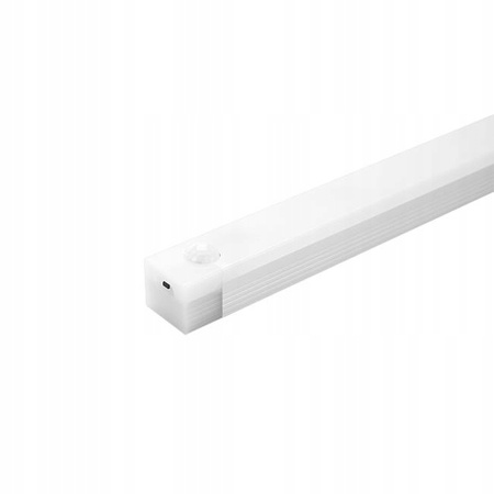 Lampka Podszafkowa LED Listwa Meblowa 3W 4500K z Czujnikiem Ruchu 50cm Srebrna