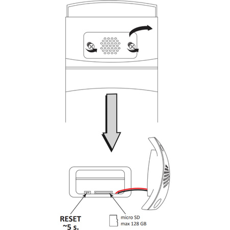Kamera Zewnętrzna COSMO Z2 IP65 Full HD 2Mpx Tuya SMART WIFI GOLDLUX (Polux) PIR