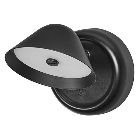 Lampka LED Nocna Magnetyczna 1.8W 110lm 3000K Ciepła 106° Akumulatorowe Czarna Ściemnialna Nightlux Osram