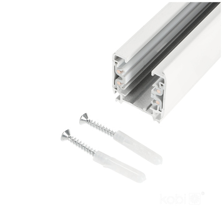 Szynoprzewód Szyna Oświetleniowa 3-Obwodowa 1m Biały Kobi