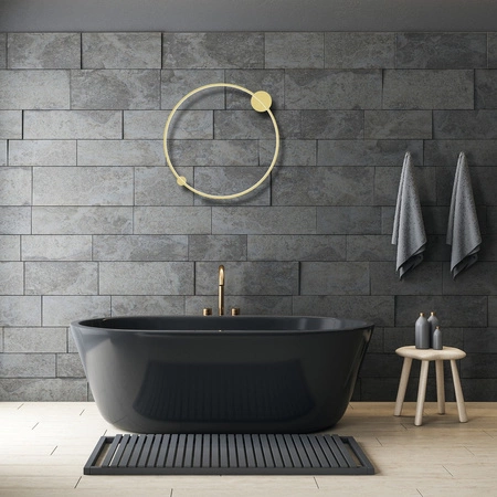 Lampa Sufitowa SATURNO Złota 46W LED Milagro