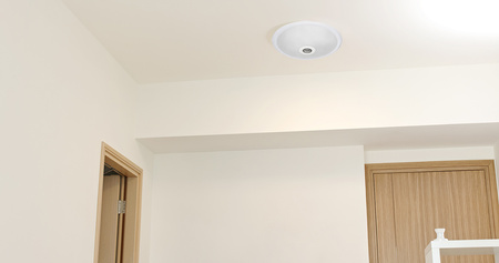 Plafon LED Lampa Sufitowa DALLAS 2x E27 Czujnik Ruchu i Zmierzchu