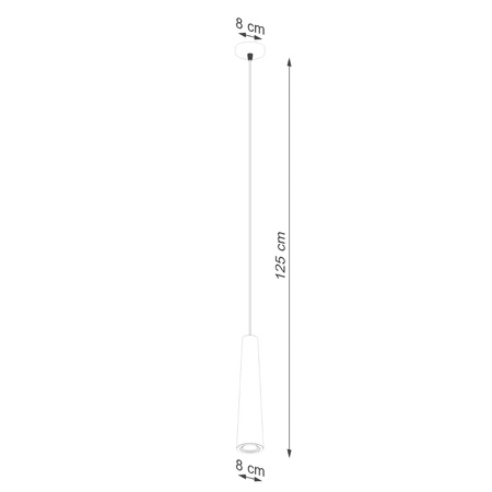 Lampa Sufitowa Wisząca Zwis GU10 Geometryczna Szara Industrialna Electra Sollux