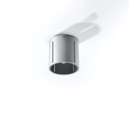 Lampa Sufitowa Oprawa Natynkowa SPOT TUBA G9 Cylindryczna Szara Nowoczesna Inez Sollux