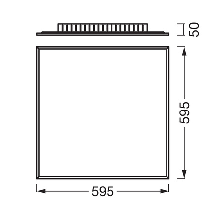 Panel LED Oprawa Natynkowa 36W 3100lm 3000K Ciepła 120° Biała Planon Plus Osram