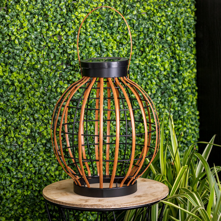 Lampa Solarna LED Zewnętrzna Ogrodowa Stojąca Wisząca Latarenka 3000K IP44 Czujnik Zmierzchu