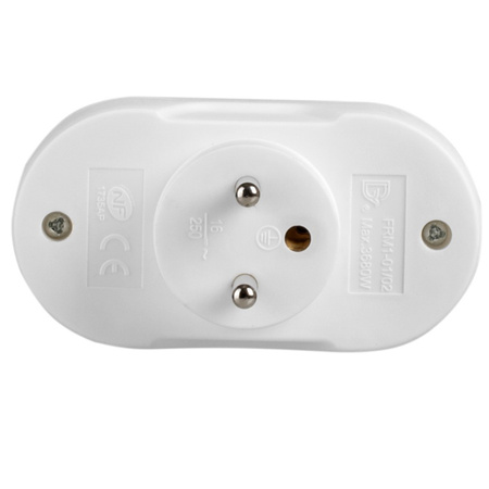 Rozgałęźnik Sieciowy Elektryczny Podwójny 2x 2P+0 Złodziejka 2 Gniazdka Z Uziemieniem VAYOX