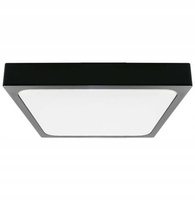 Plafon Panel LED Łazienkowy Lampa 24W 2400lm 4000K IP44 30cm Kwadrat Czarny
