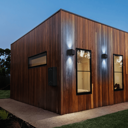 Lampa Ogrodowa Solarna Kinkiet Elewacyjny WINGS LED IP54 2W 6000K Czujnik Czarna Eko-Light