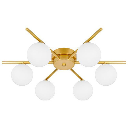 Żyrandol Lampa Oprawa Wisząca Sufitowa Dekoracyjny 6x G9 Złoty Bali Masterled