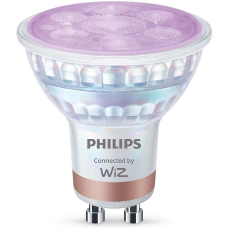 Żarówka LED GU10 Reflektor PAR16 4.7W = 50W 345lm 2200-6500K RGB + TW Inteligentna SMART WiFi Bluetooth Aplikacja WiZ Philips